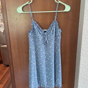 American Eagle Outfitters Blue Lace Detail Top